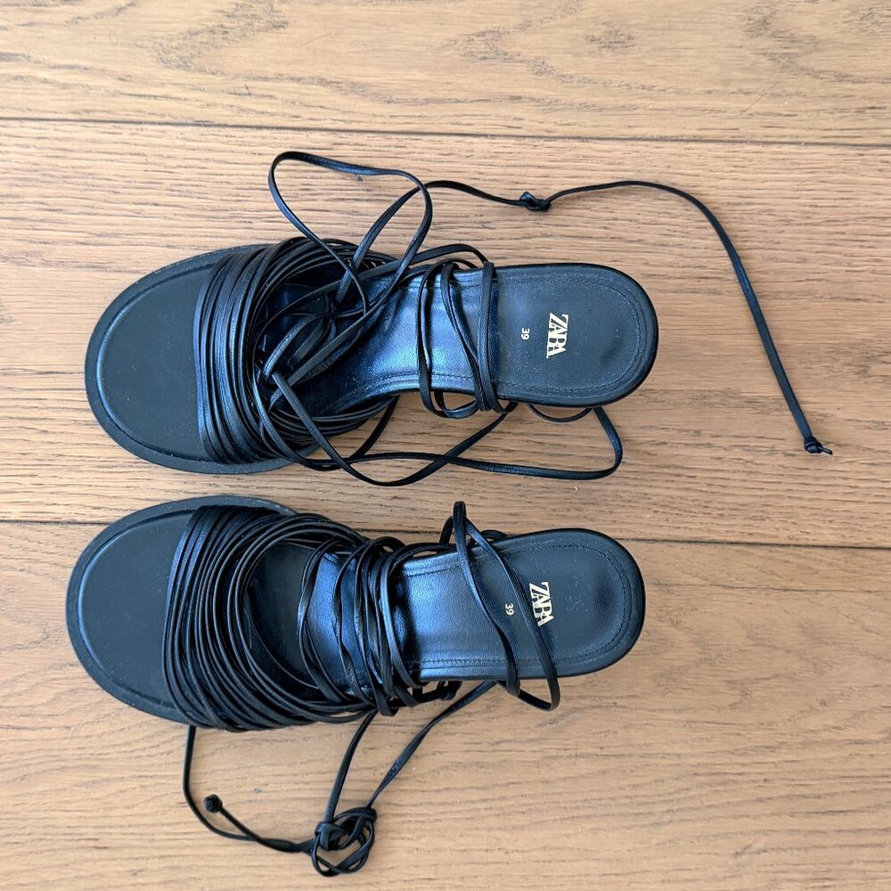 Zara Lace-up Heels